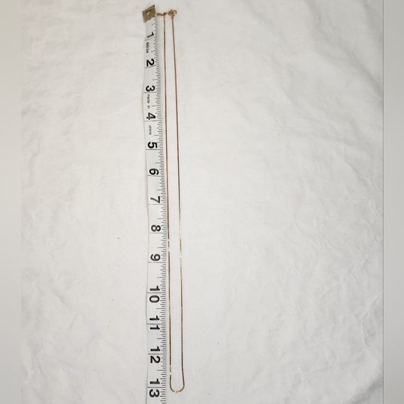 MONET Long Gold Chain Necklace - Picture 8 of 9